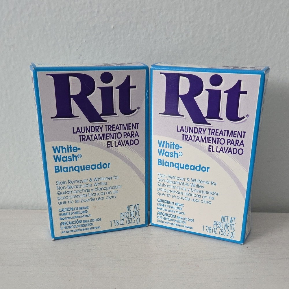 Lot Of 2 Boxes Rit White Wash Laundry Treatment
